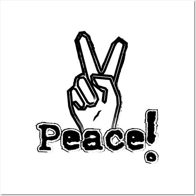 Peace, V Sign Wall Art by Merch House